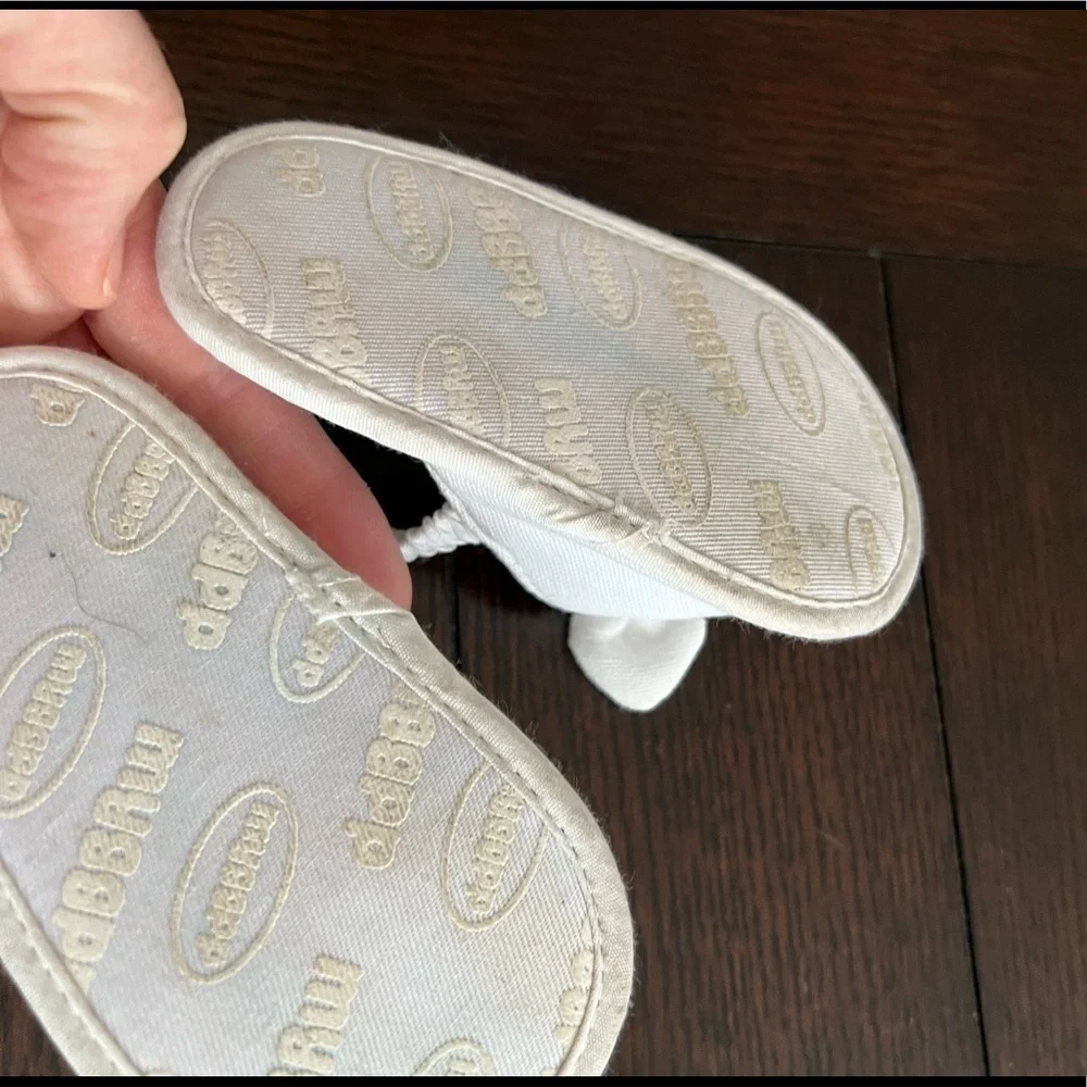 MYGGPP Toddler Girls White Canvas Sandals Size 6-12 Months